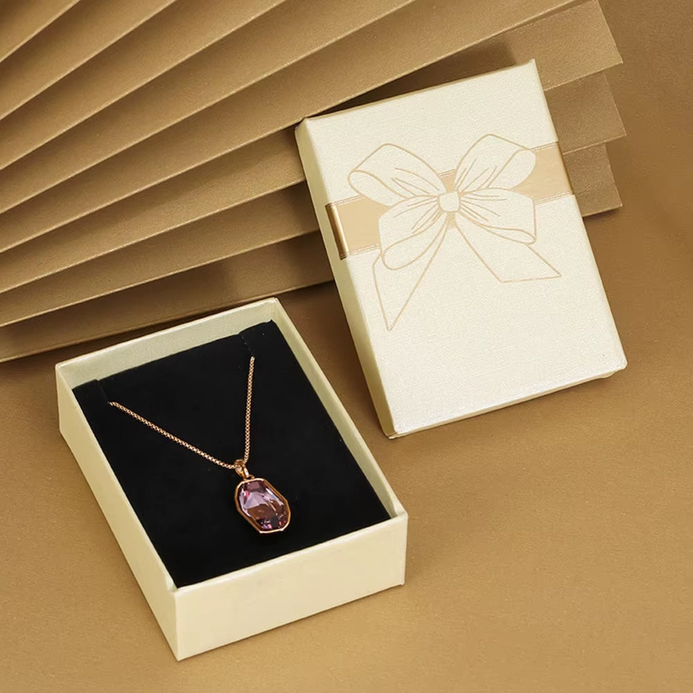 I Love You Heart Rose Gift Box for Women Girlfriend Christmas Gifts 2023 New in Fashion Romantic Necklace Ring Jewelry Box